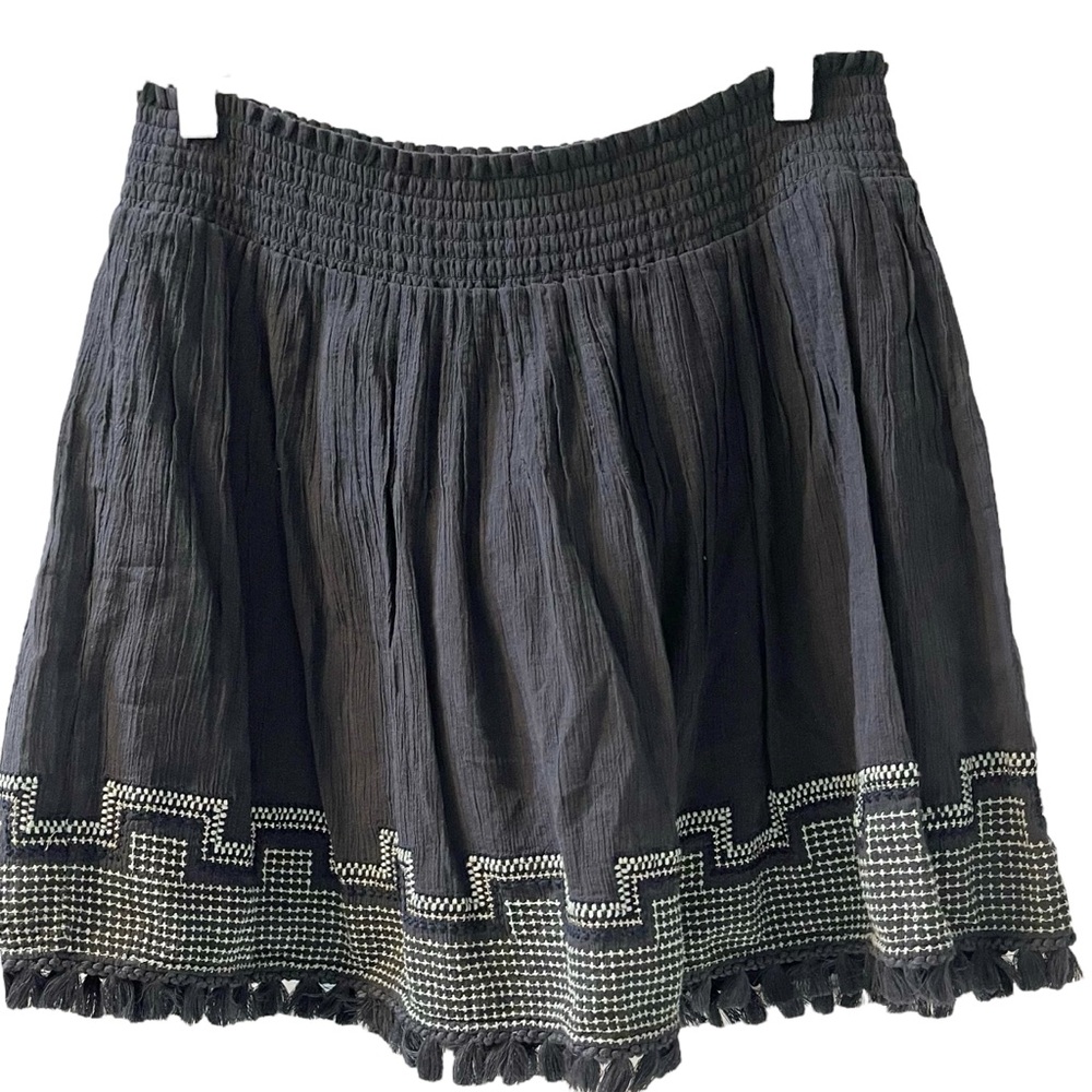 ❤️ J. Crew Crinkled x Embroidered Cotton Mini Skirt
